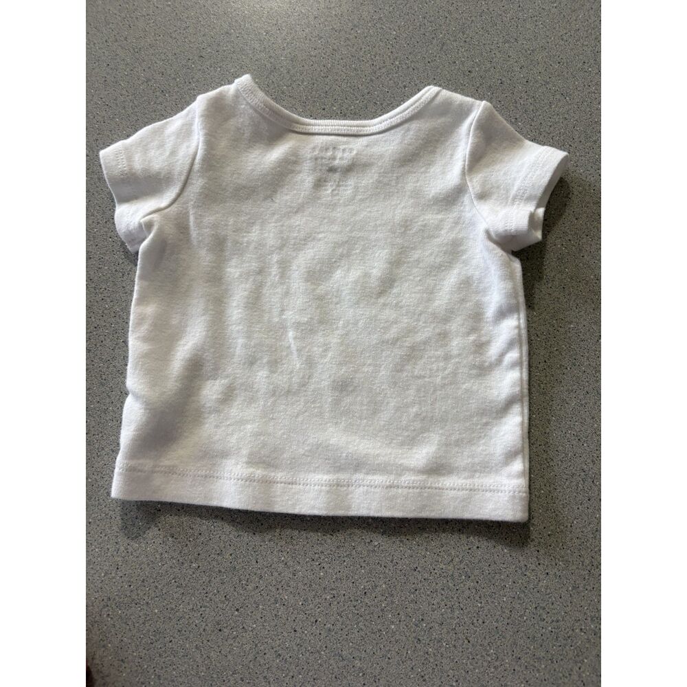 Carter's Strawberry Adjustable Romper with White T-Shirt Size- 3 Months - Picture 6 of 7